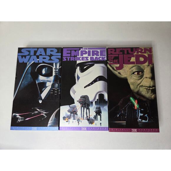 Ultimate Collector's Find! Star Wars Original Trilogy VHS THX Box Set (1995) - Picture 5 of 5